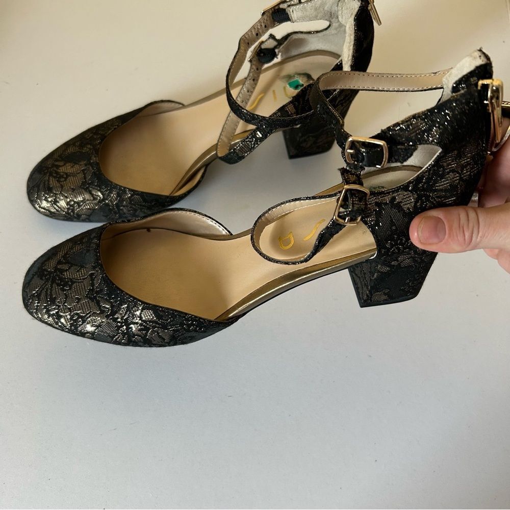 Unisa Black Lace Women's Heels - Picture 3 of 7